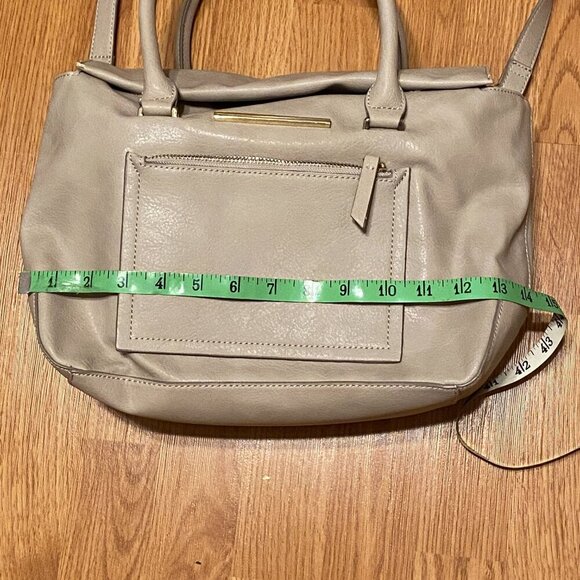 Danielle Nicole Beige Shoulder Tote/satchel Purse Folding Magnet Top Closure - Picture 10 of 12